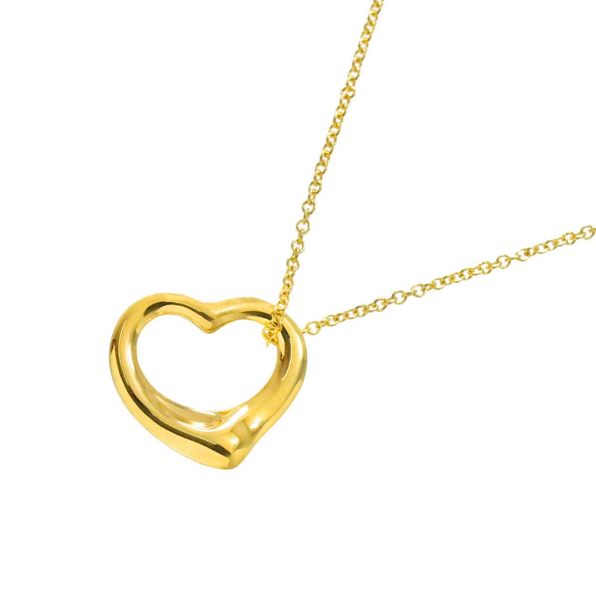 Open Heart Necklace 18K Yellow Gold 750