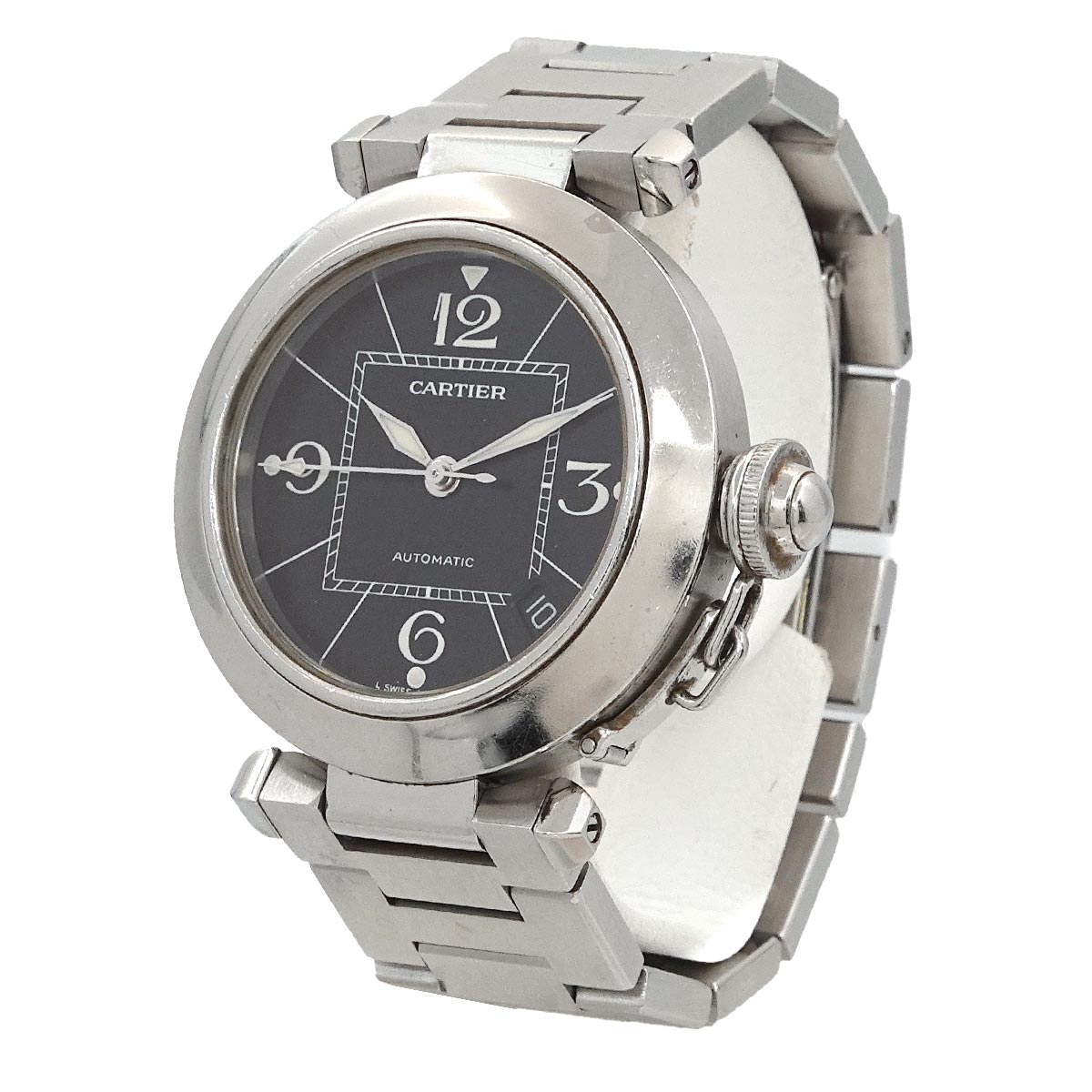 Pasha C W31076M7 Date Automatic Black Dial Boys Watch