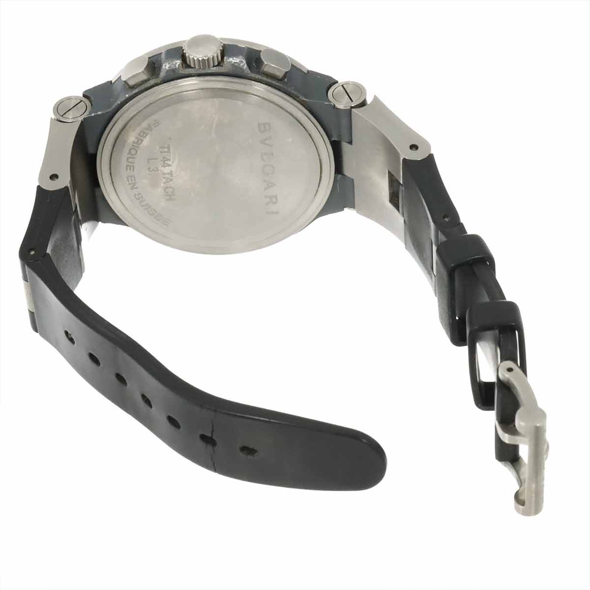 Diagono TI44TACH Titanium Date Carbon Automatic Black Dial