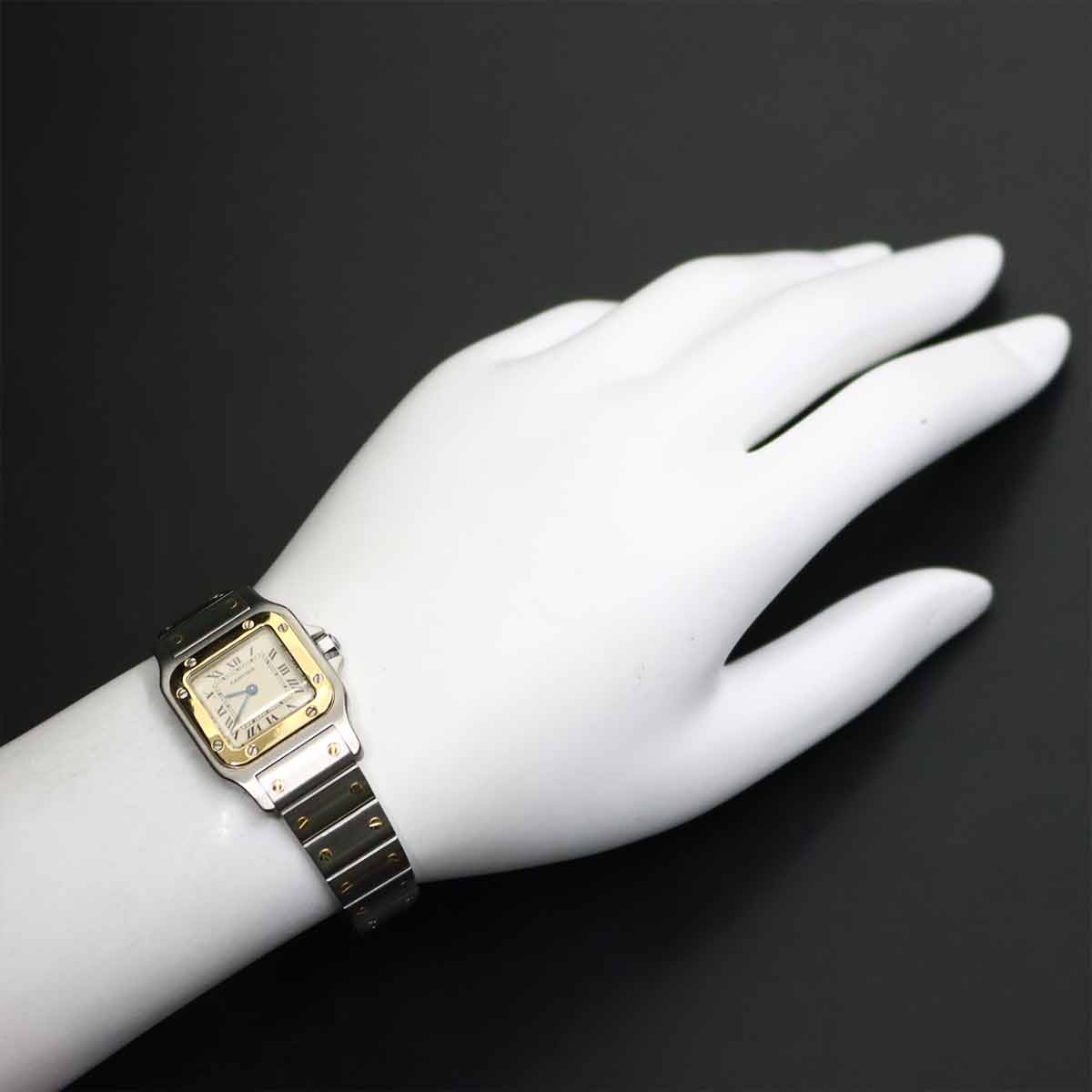 Santos Galbee K18YG Cream Dial Ladies Watch