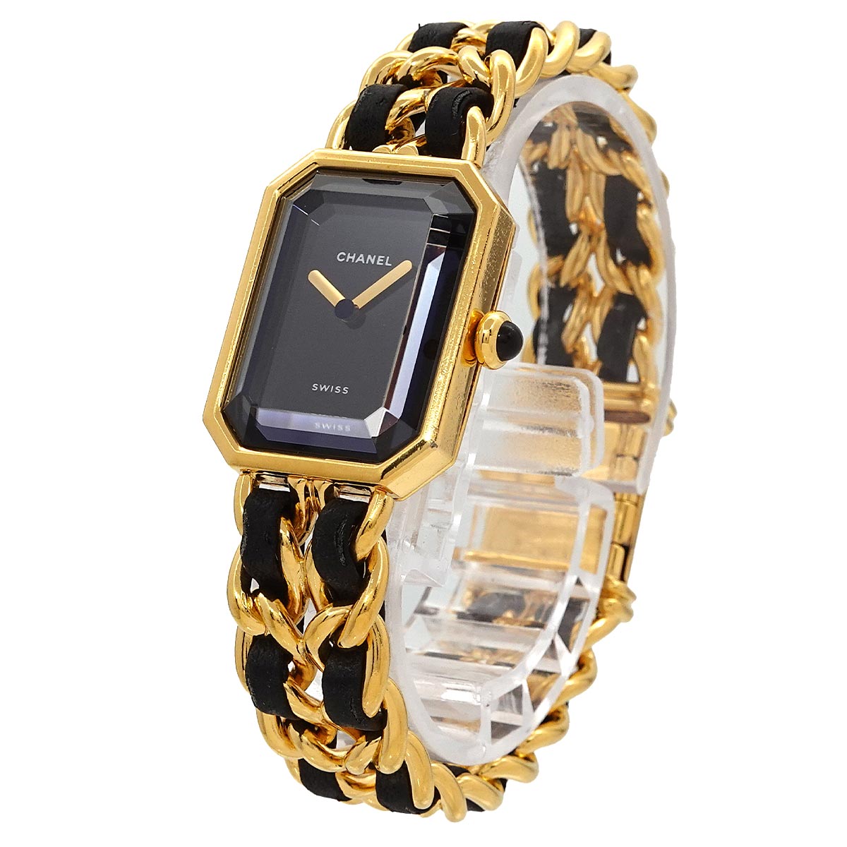 Premiere Size M H0001 Vintage Quartz Black Dial Ladies Watch