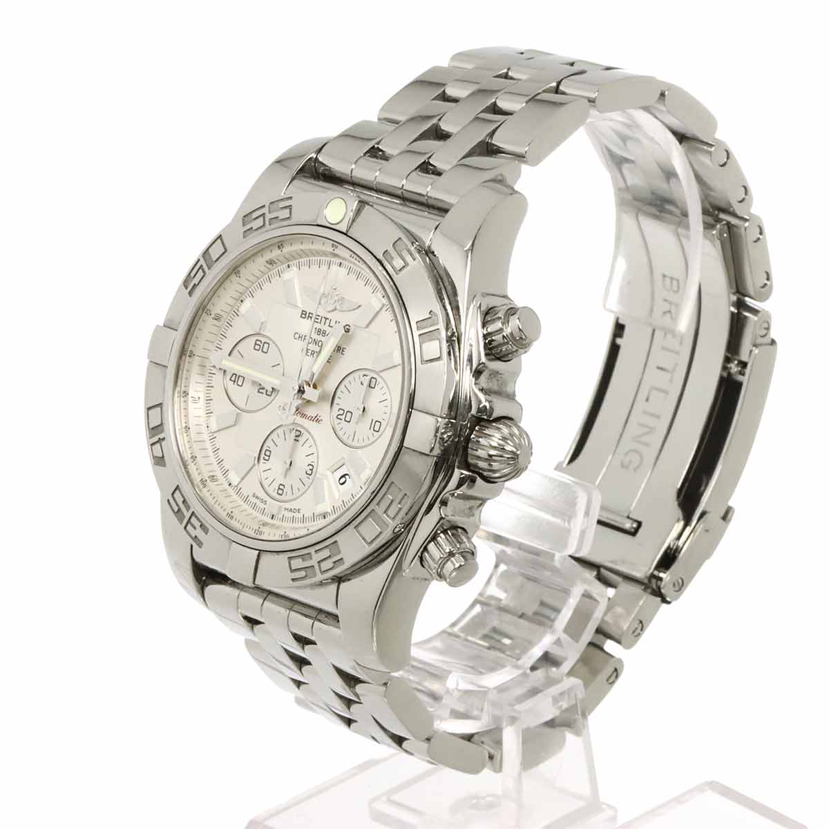 Chronomat44 AB0110 Automatic Chronograph Silver Dial Mens
