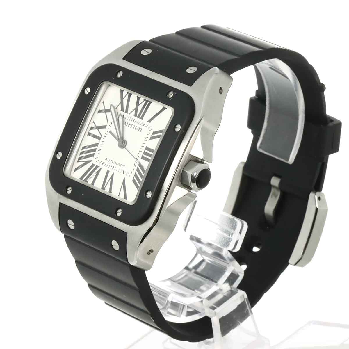 Santos 100 LM W20121U2 Automatic Silver Dial mens Watch