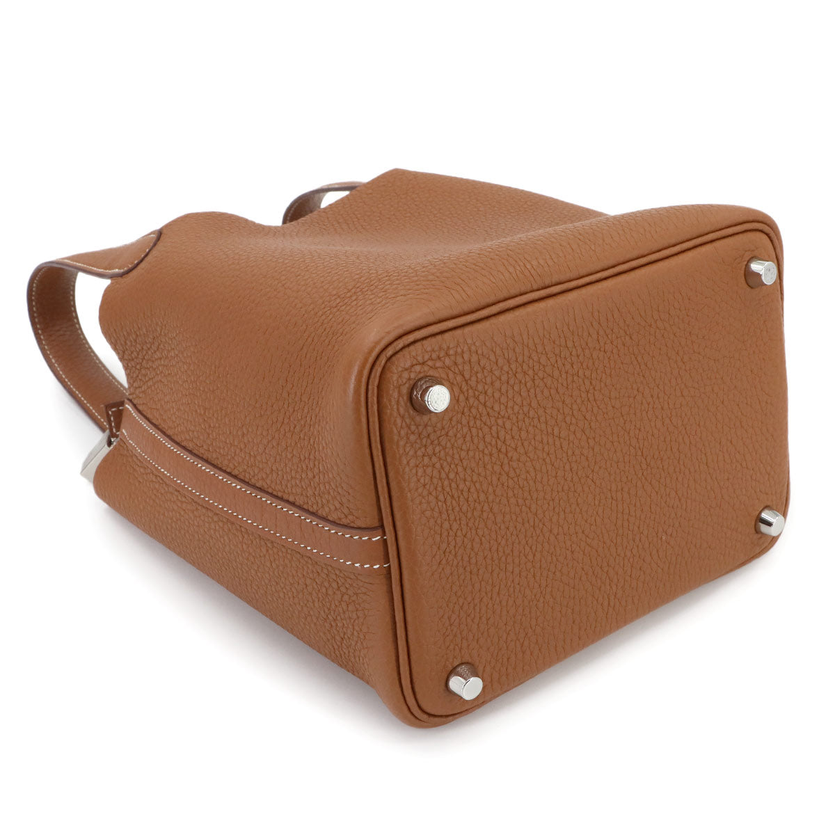 Picotin Lock PM Hand Bag Taurillon Clemence Gold Purse