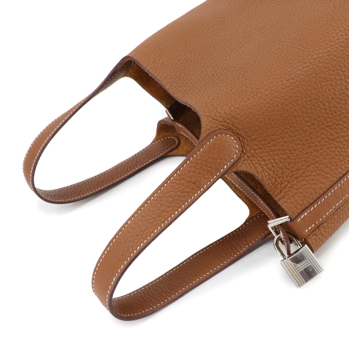 Picotin Lock PM Hand Bag Taurillon Clemence Gold Purse