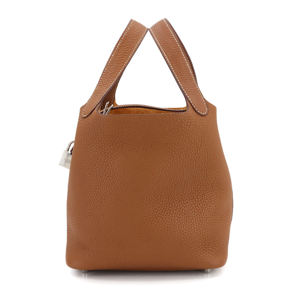 Picotin Lock PM Hand Bag Taurillon Clemence Gold Purse