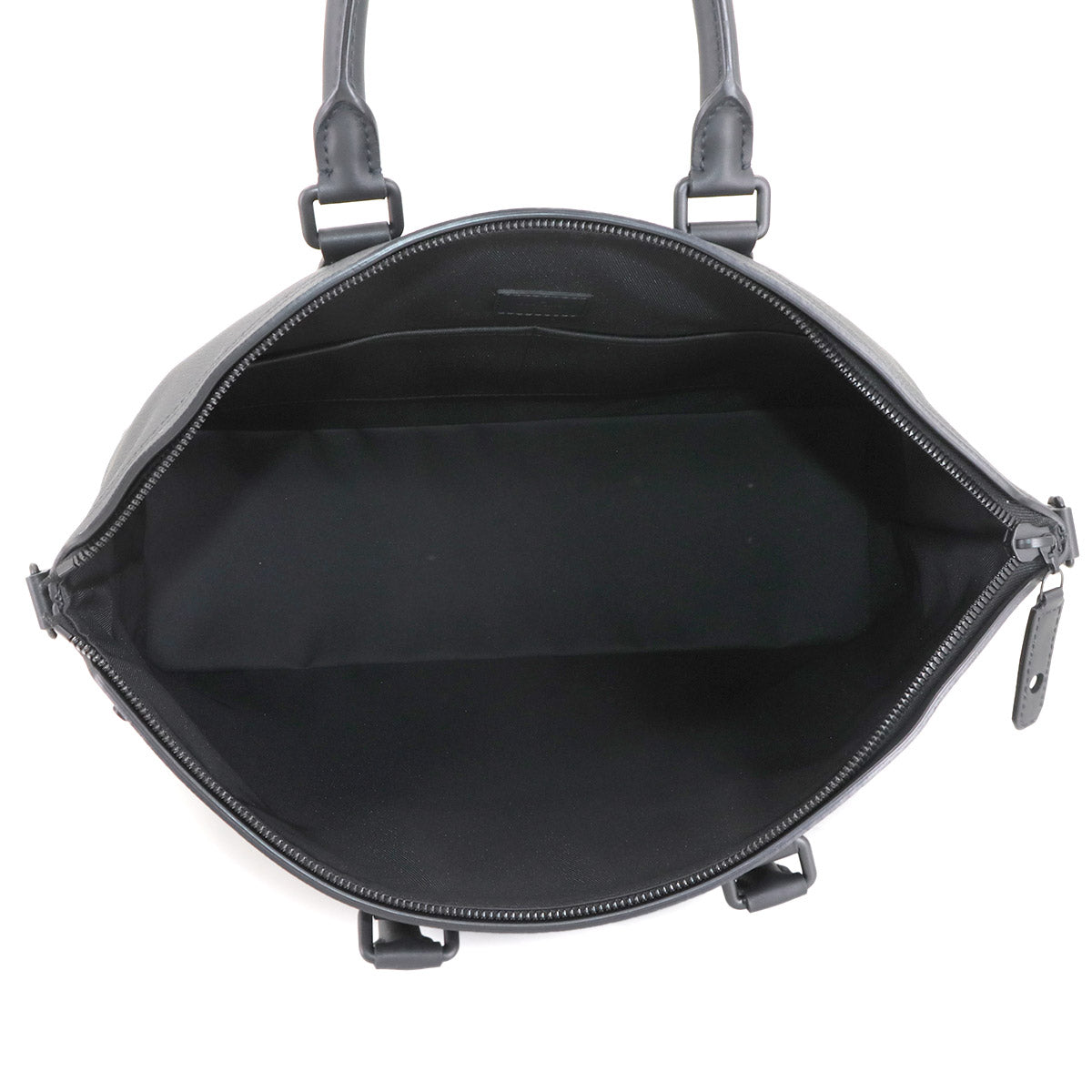 Aerogram Lock It Tote Shoulder Bag Leather Black M59158