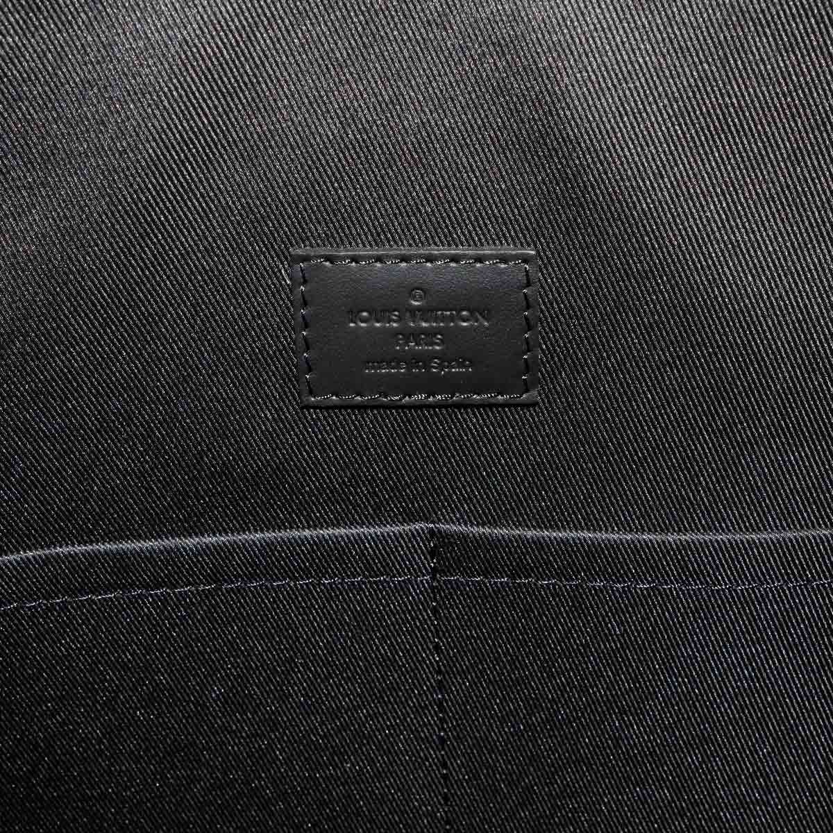 Aerogram Lock It Tote Shoulder Bag Leather Black M59158