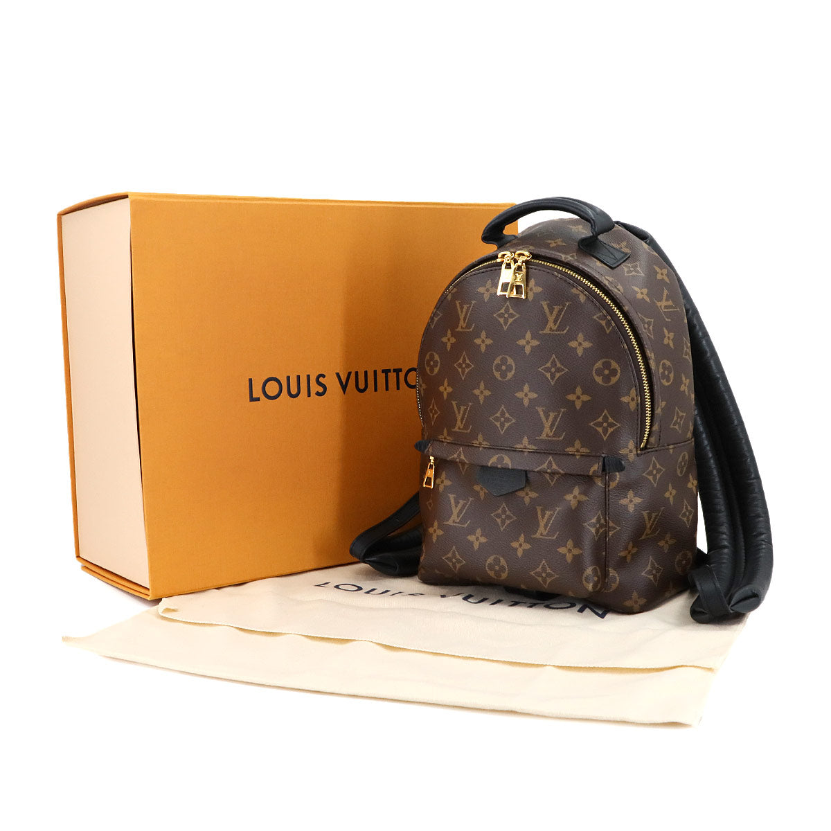 Monogram Palm Springs Backpack PM Leather Brown M44871