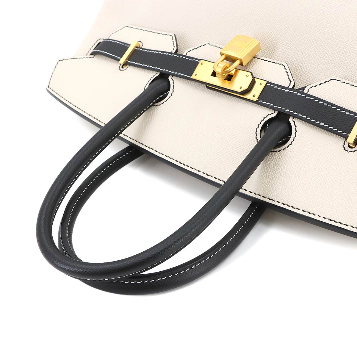 Birkin 35 SPO Personal order Hand Bag Epsom Craie Black