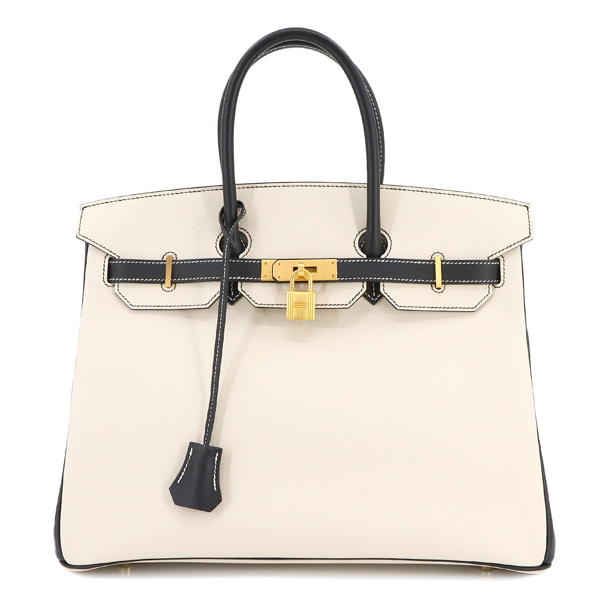 Birkin 35 SPO Personal order Hand Bag Epsom Craie Black