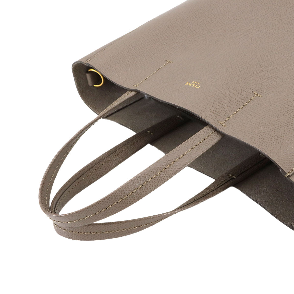 Small Vertical Cabas 2way Tote Shoulder Bag Leather 189813