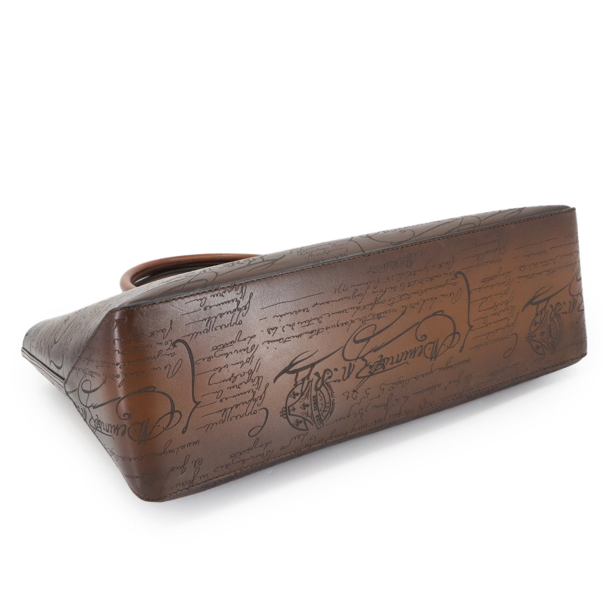 Calligraphy Toujours Tote Bag Venezia Leather Brown Purse