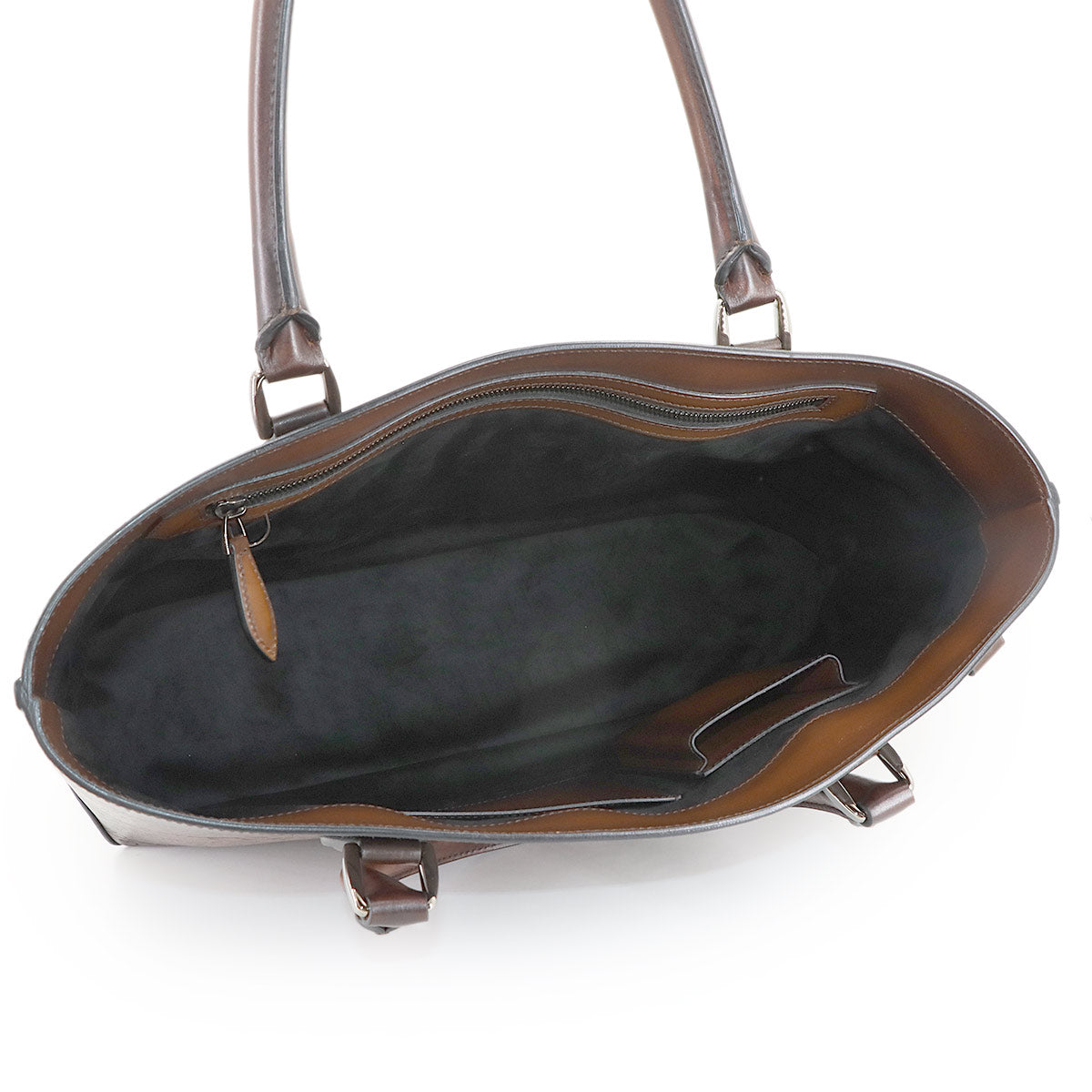 Calligraphy Toujours Tote Bag Venezia Leather Brown Purse