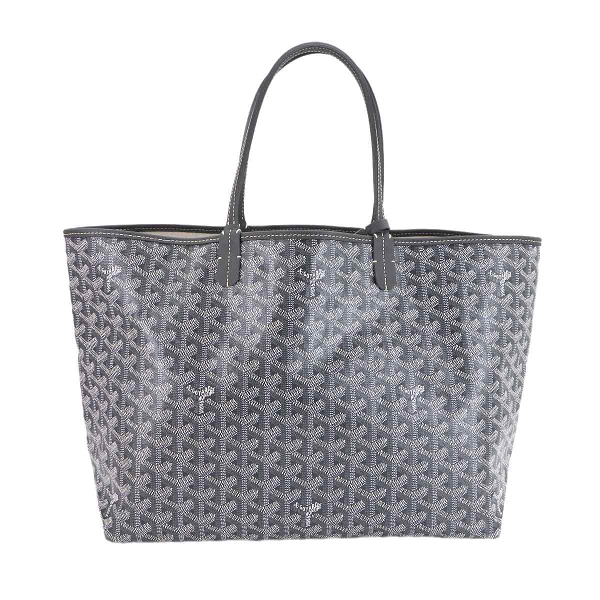Saint Louis PM Tote Bag PVC Leather Gray Herringbone Unisex