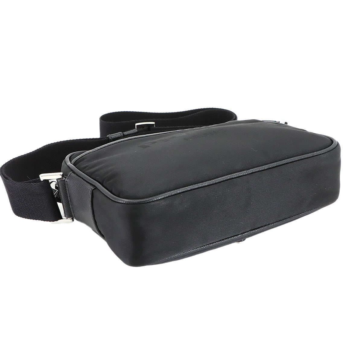 Shoulder Bag Nylon Leather Black 2VH144 Purse