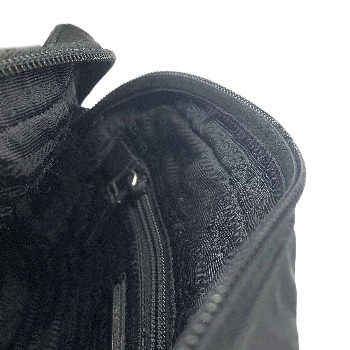 Shoulder Bag Nylon Leather Black 2VH144 Purse