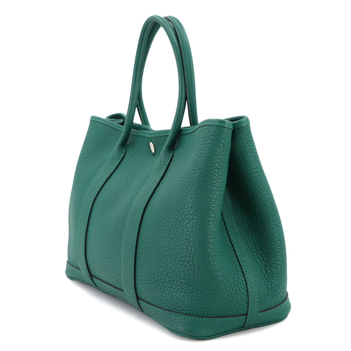 Garden Party TPM Tote Bag Leather Negonda Malachite Purse