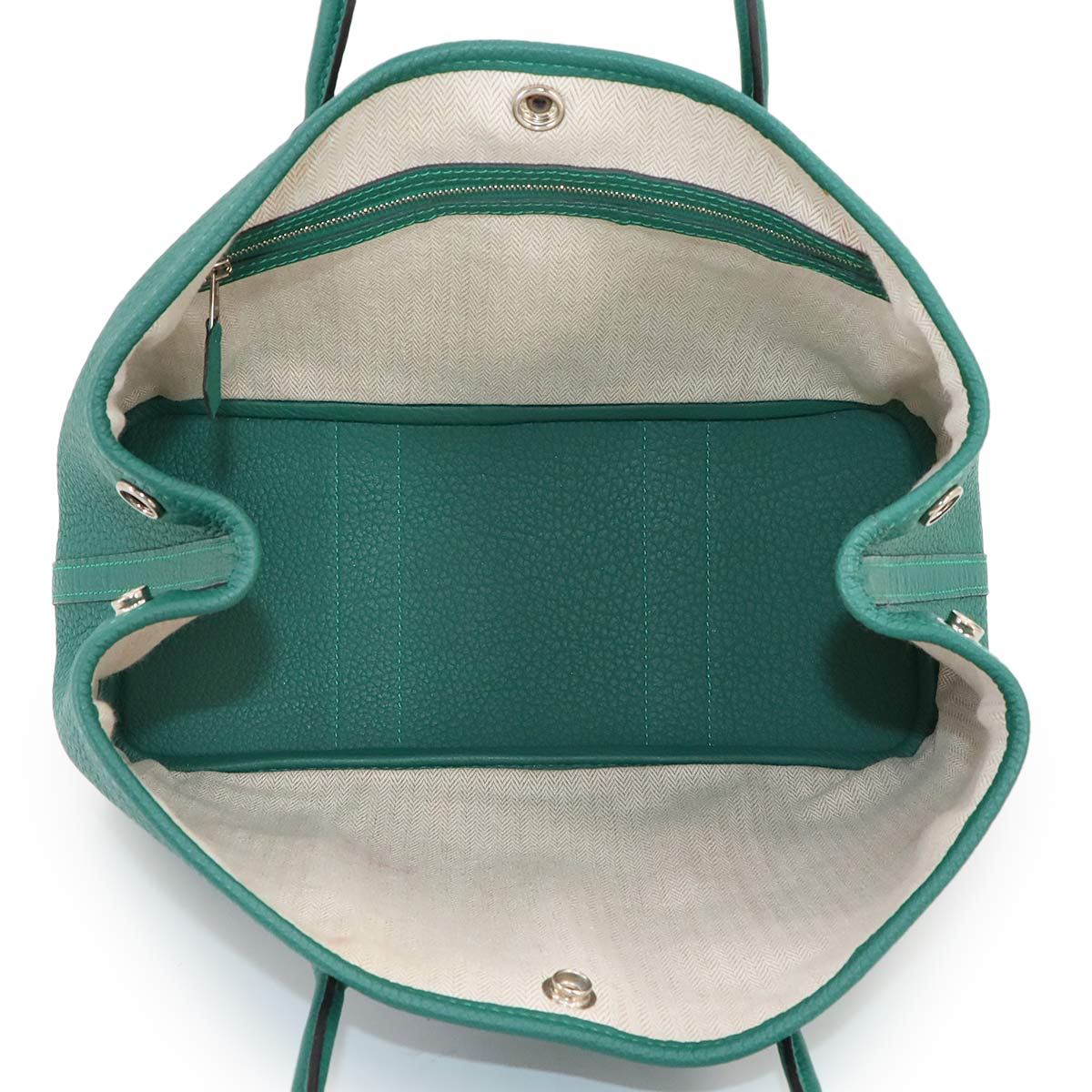 Garden Party TPM Tote Bag Leather Negonda Malachite Purse
