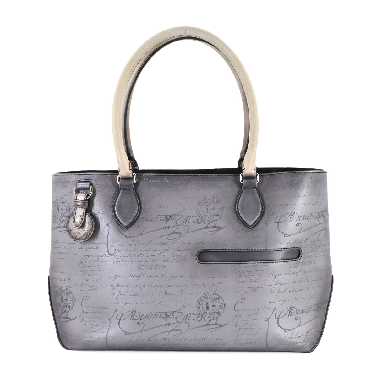 Calligraphy Toujours Mini Neo Tote Bag Grey Purse