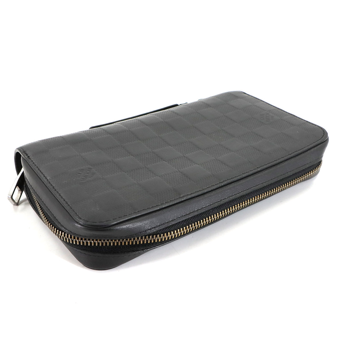 Damier Infini Zippy XL Long Wallet Leather Onyx N61254