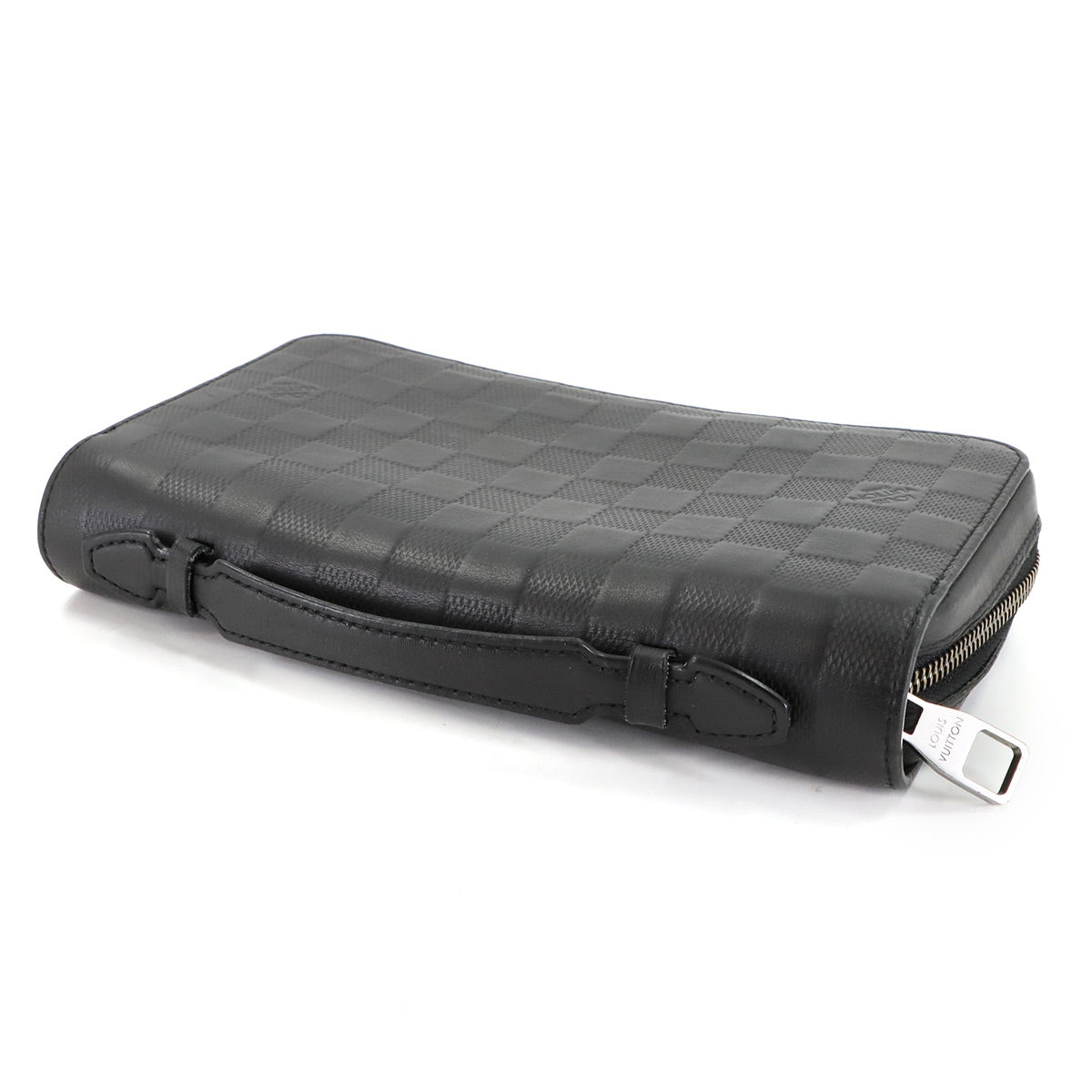 Damier Infini Zippy XL Long Wallet Leather Onyx N61254