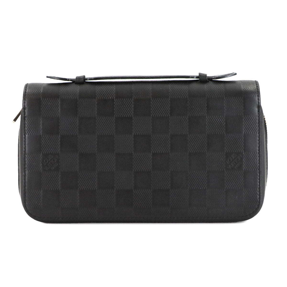 Damier Infini Zippy XL Long Wallet Leather Onyx N61254