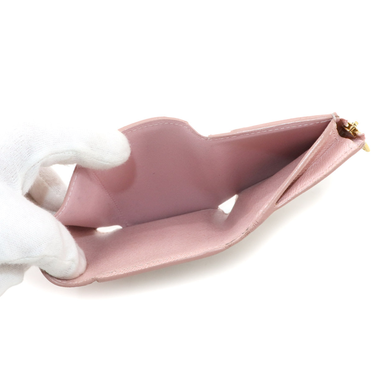 LOUIS VUITTON Damier Azur Portefeiulle Zoe Wallet Rose Ballerine N60292