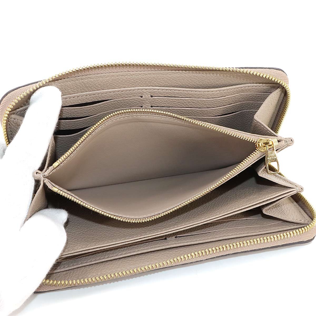 Monogram Empreinte Zippy Wallet Leather Turtledove M69034