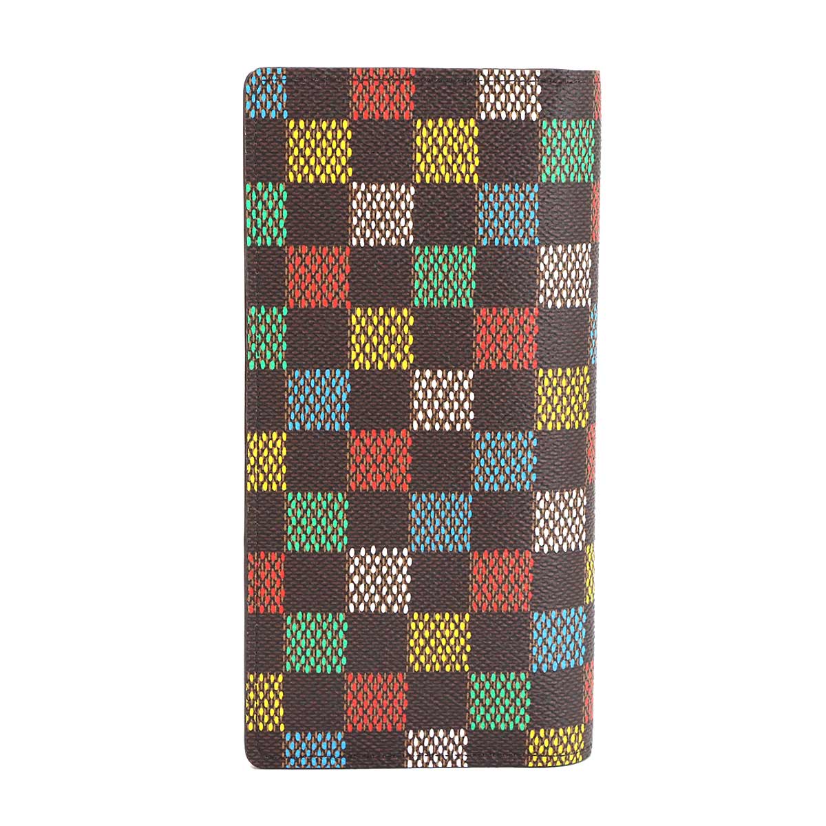 LV Vers Brazza Wallet Damier Ebene Canvas Brown N00141