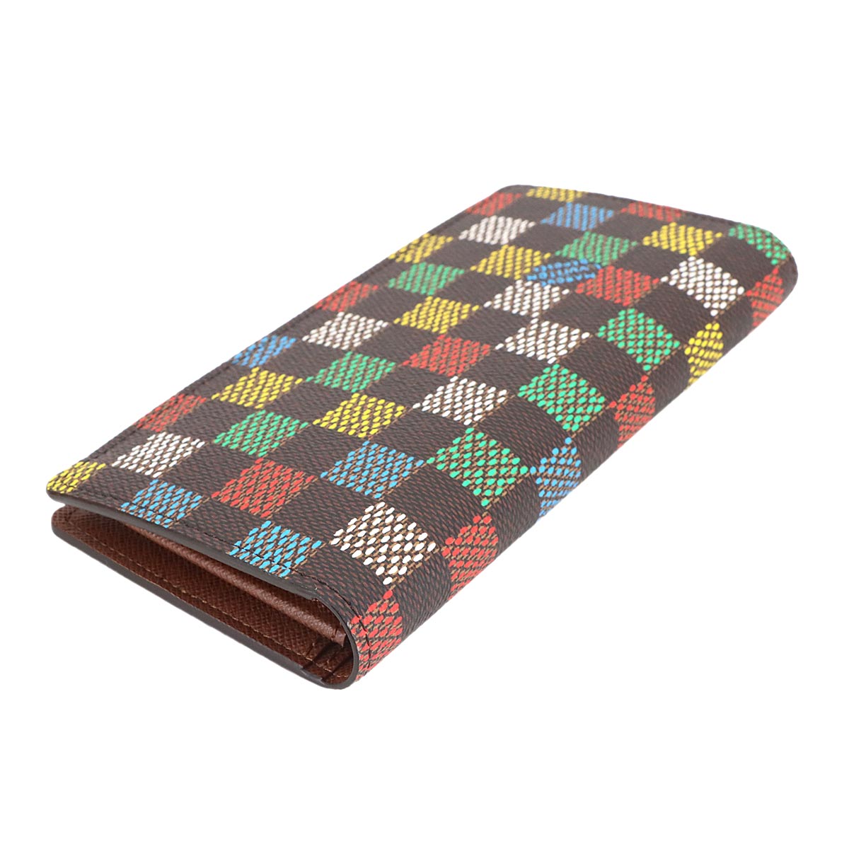 LV Vers Brazza Wallet Damier Ebene Canvas Brown N00141