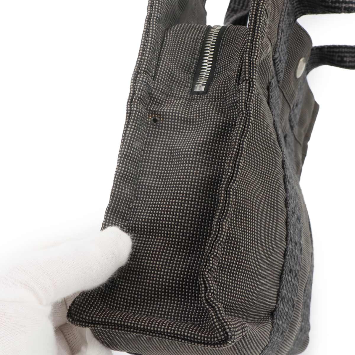 Herline tote PM Bag Canvas Gray Unisex Purse