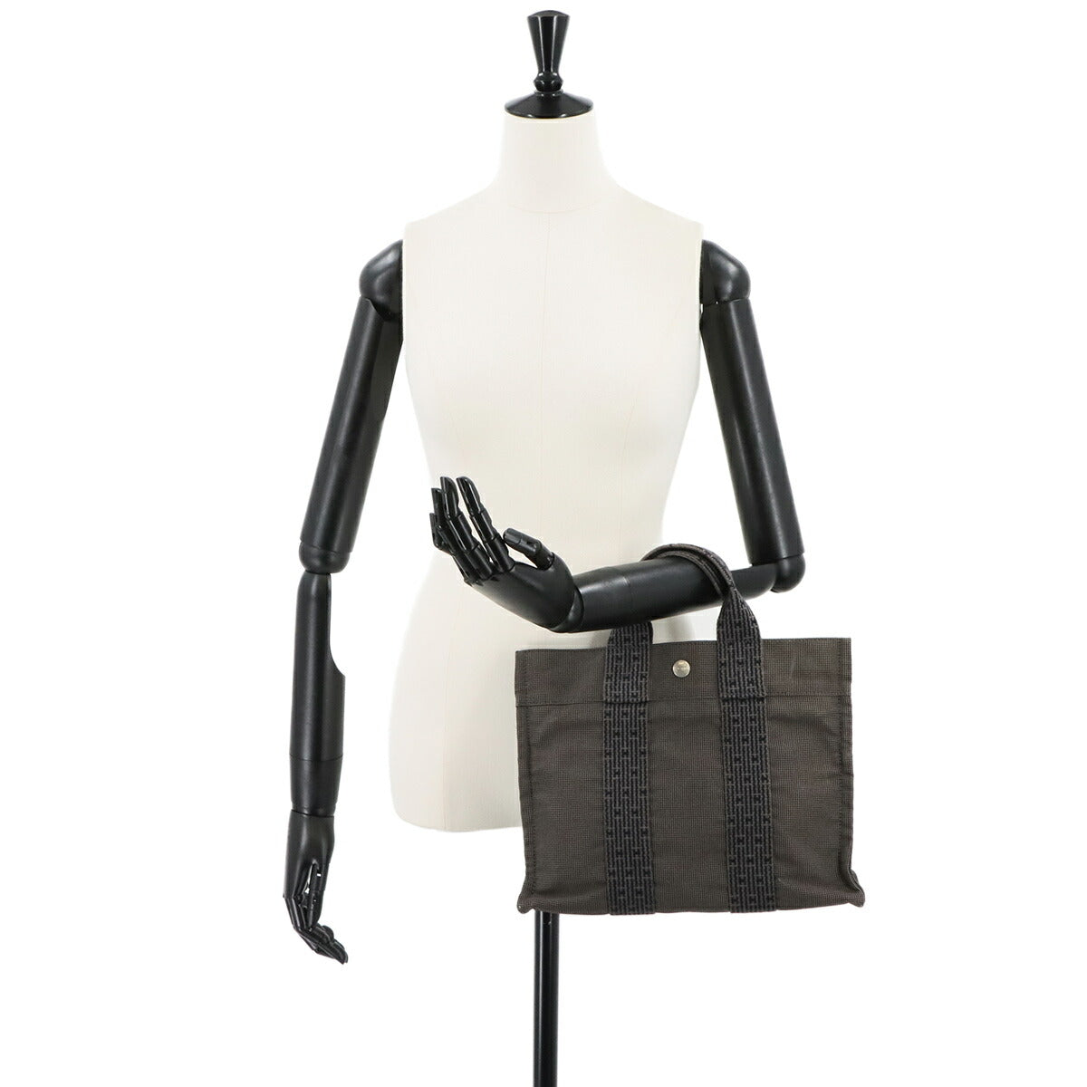 Herline tote PM Bag Canvas Gray Unisex Purse