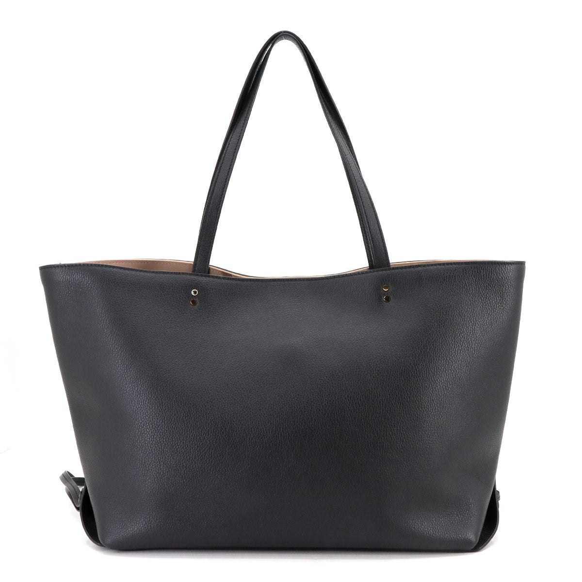 Sense Tote Bag Leather Black Purse