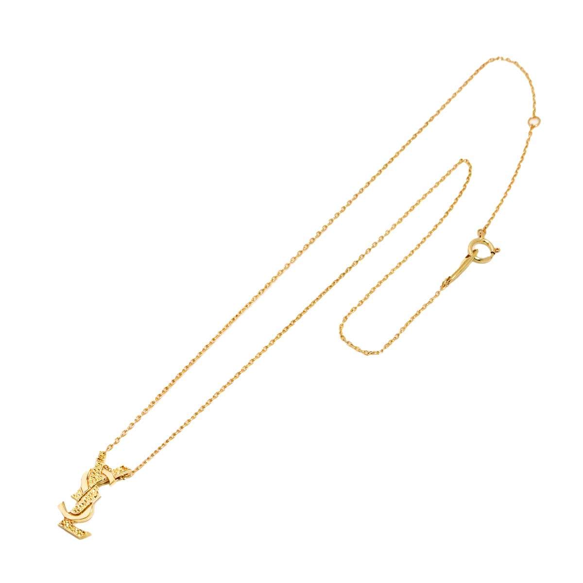 Yves Saint Laurent Necklace 18K K18 Yellow Gold 750