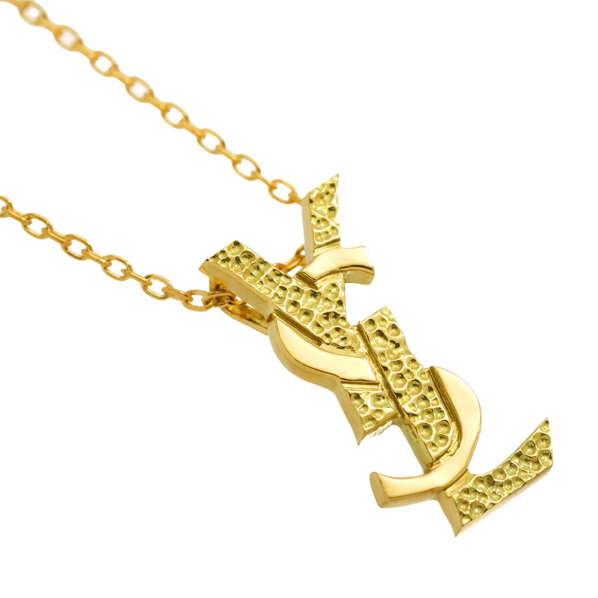 Yves Saint Laurent Necklace 18K K18 Yellow Gold 750