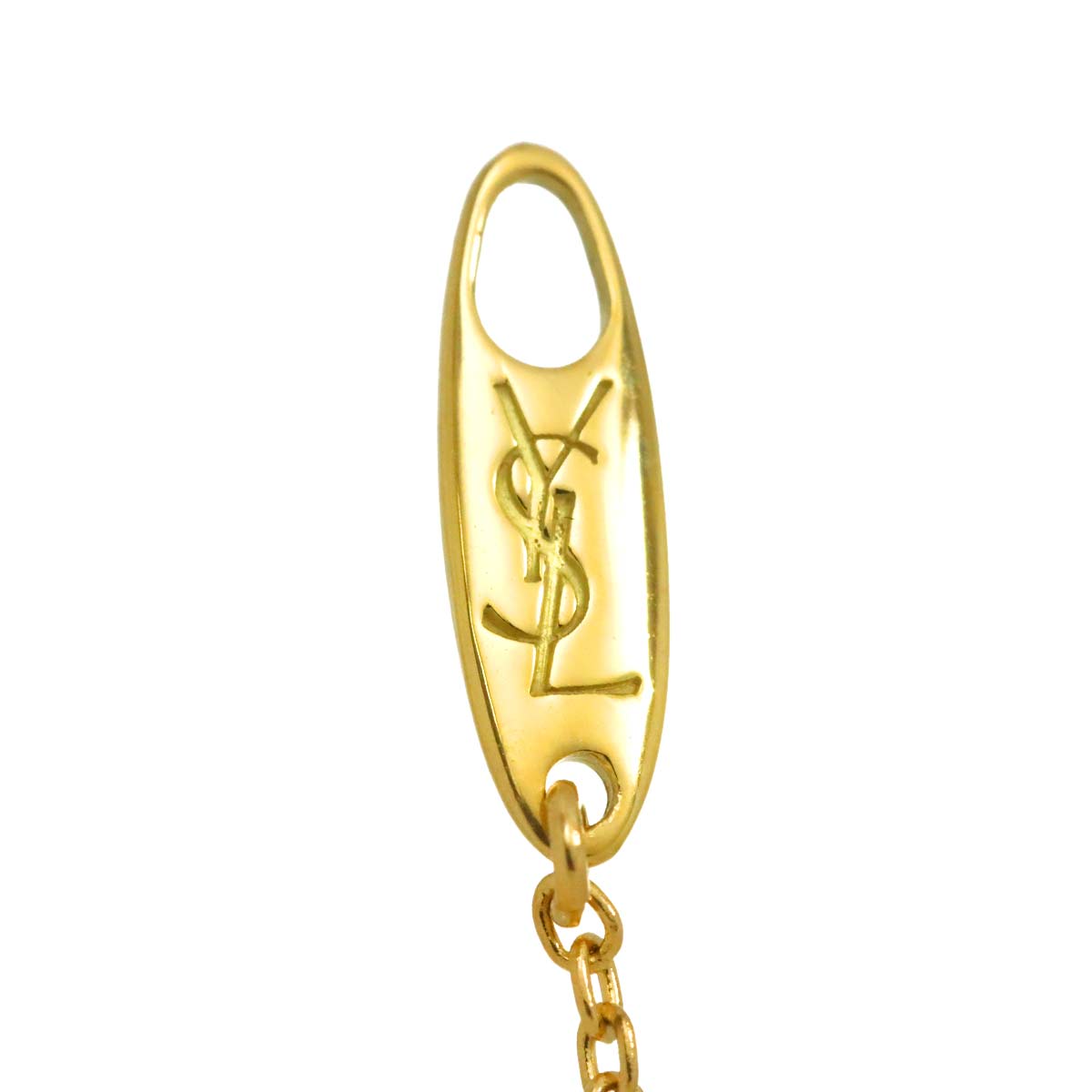 Yves Saint Laurent Necklace 18K K18 Yellow Gold 750