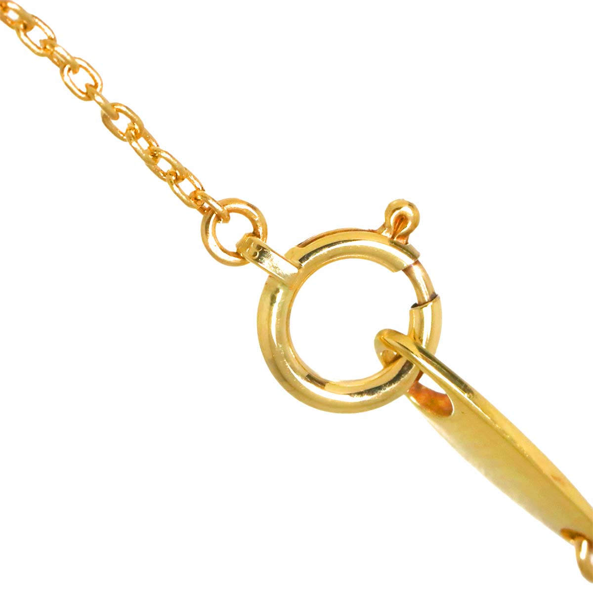 Yves Saint Laurent Necklace 18K K18 Yellow Gold 750