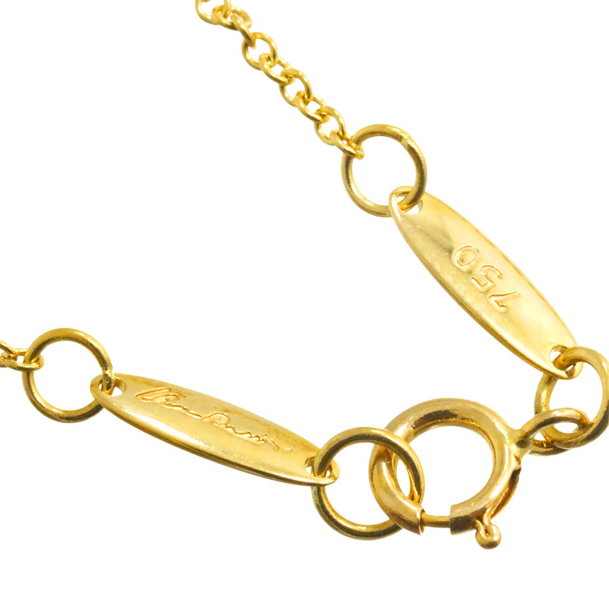 Open Heart Necklace 18K Yellow Gold 750