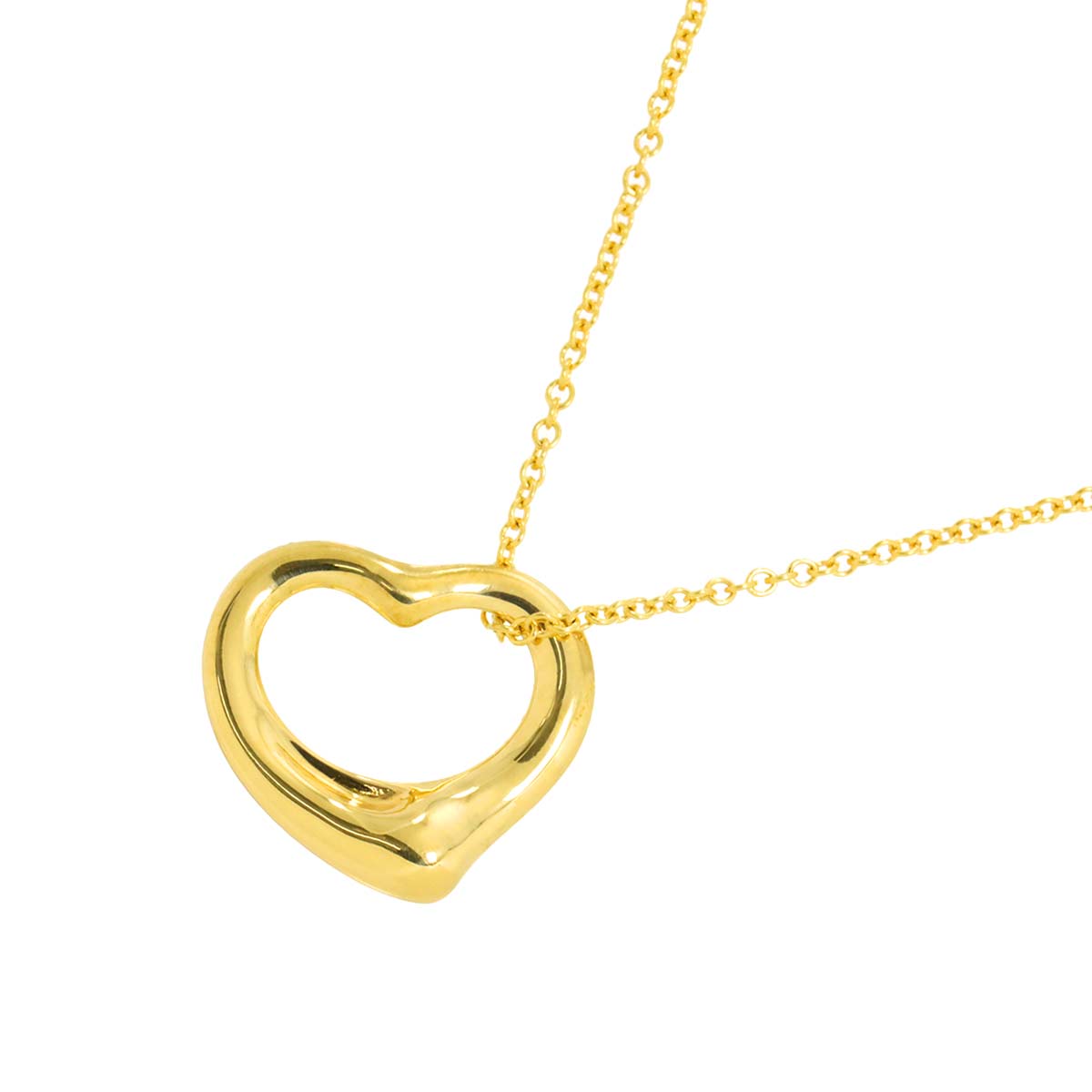 Open Heart Necklace 18K Yellow Gold 750