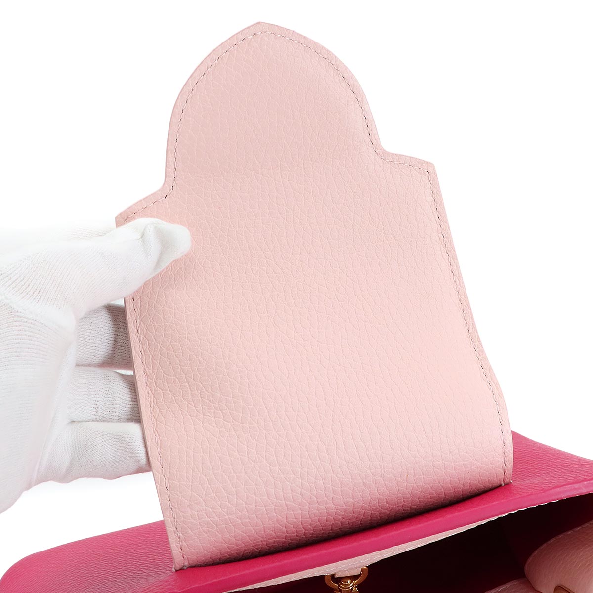 Capucines BB 2way Hand Shoulder Bag Taurillon Pink