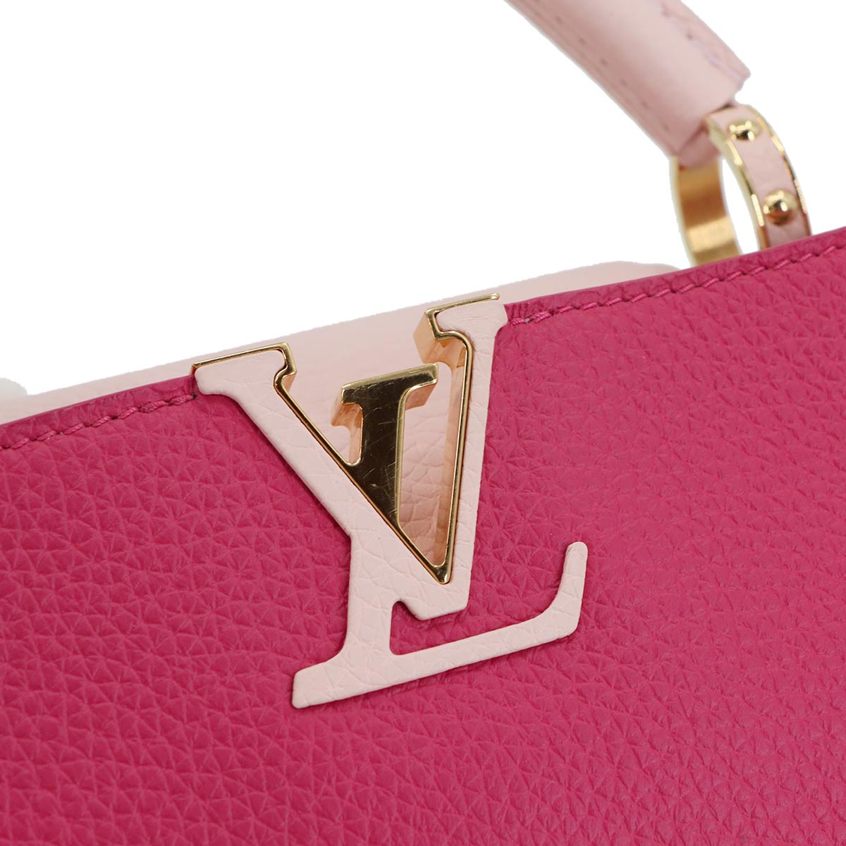 Capucines BB 2way Hand Shoulder Bag Taurillon Pink