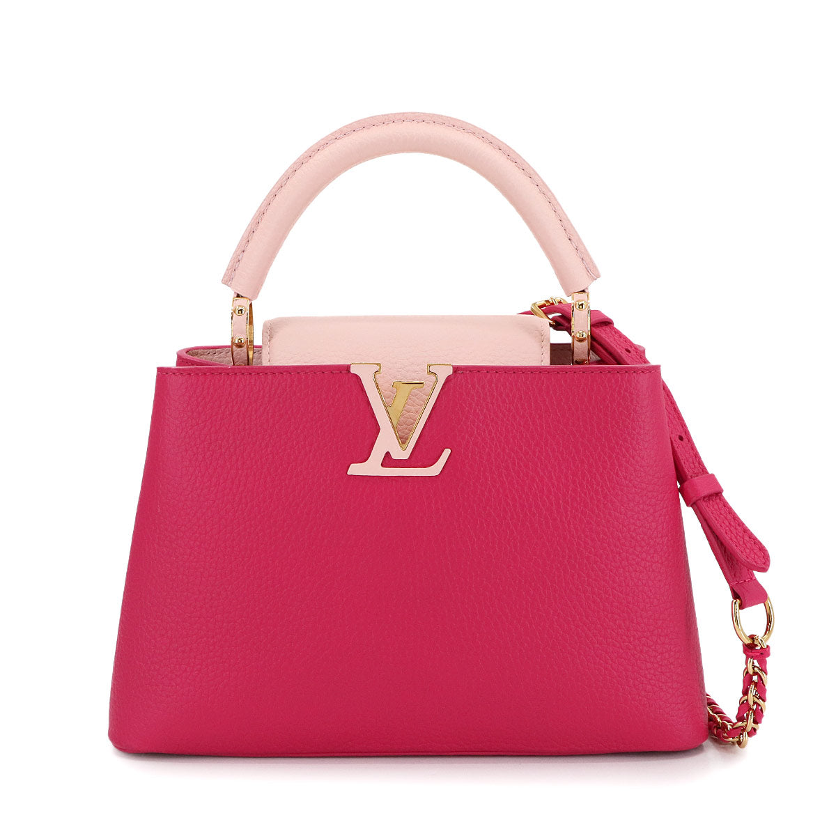 Capucines BB 2way Hand Shoulder Bag Taurillon Pink