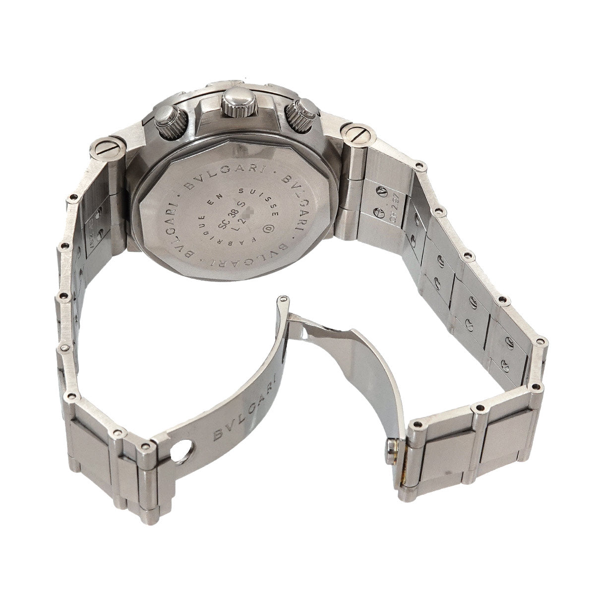 Diagono Scuba Chronograph SC38S Black Dial Mens Automatic