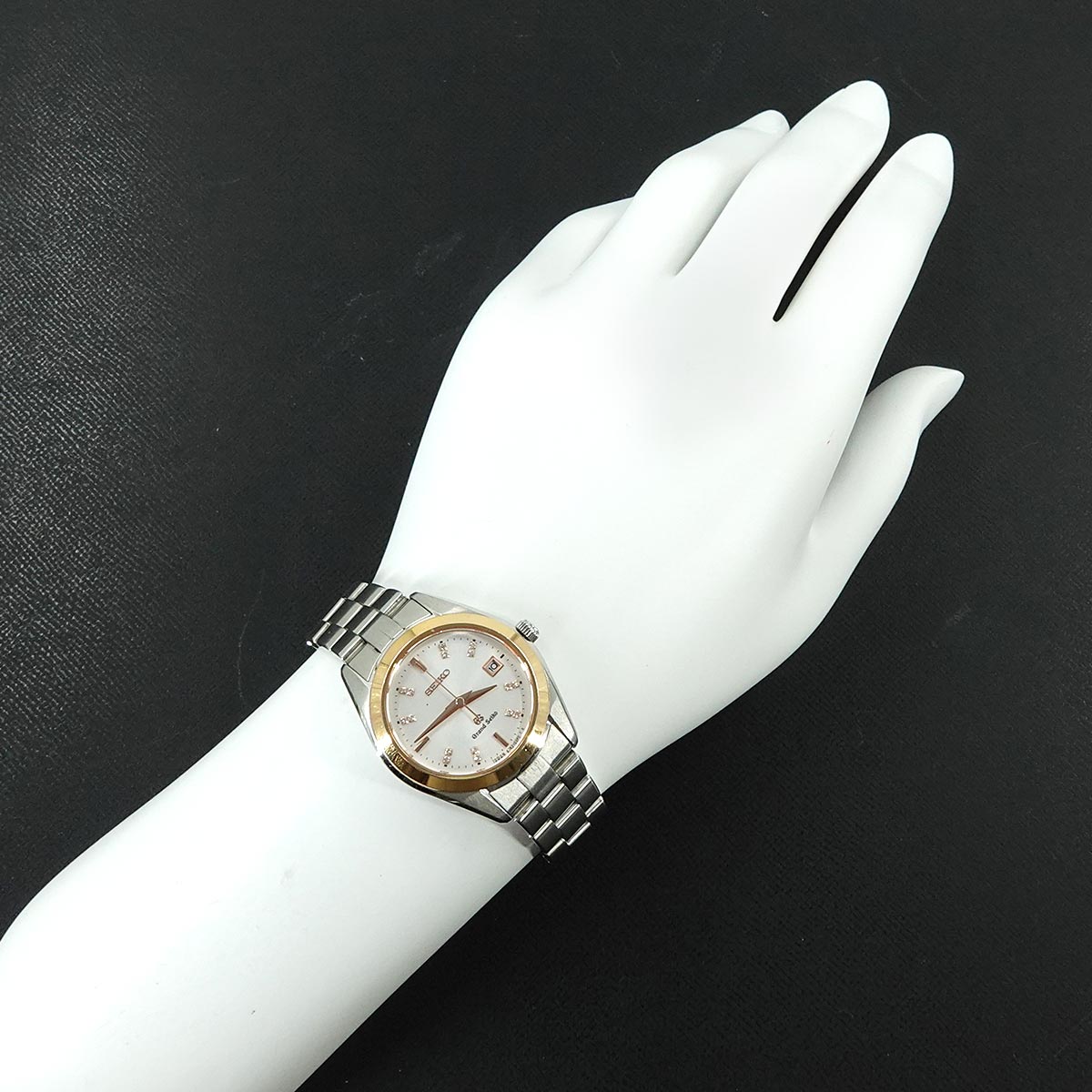 GRAND SEIKO STGF074 4J52-0AB0 Date 16P Diamond Silver Dial