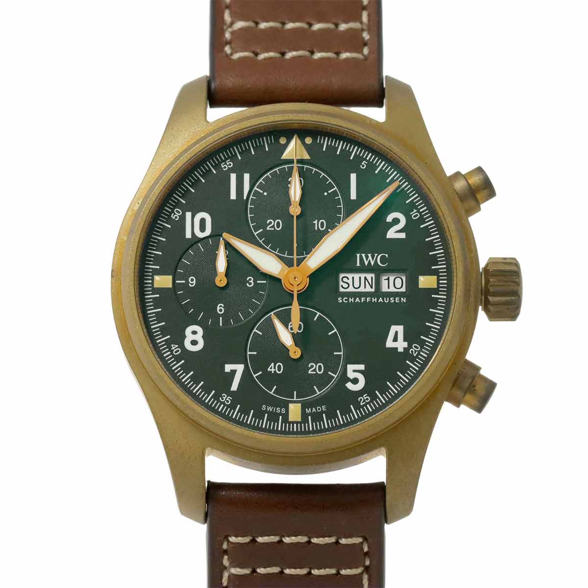 Pilot Watch Spitfire Chronograph IW387902 Automatic Green Dial