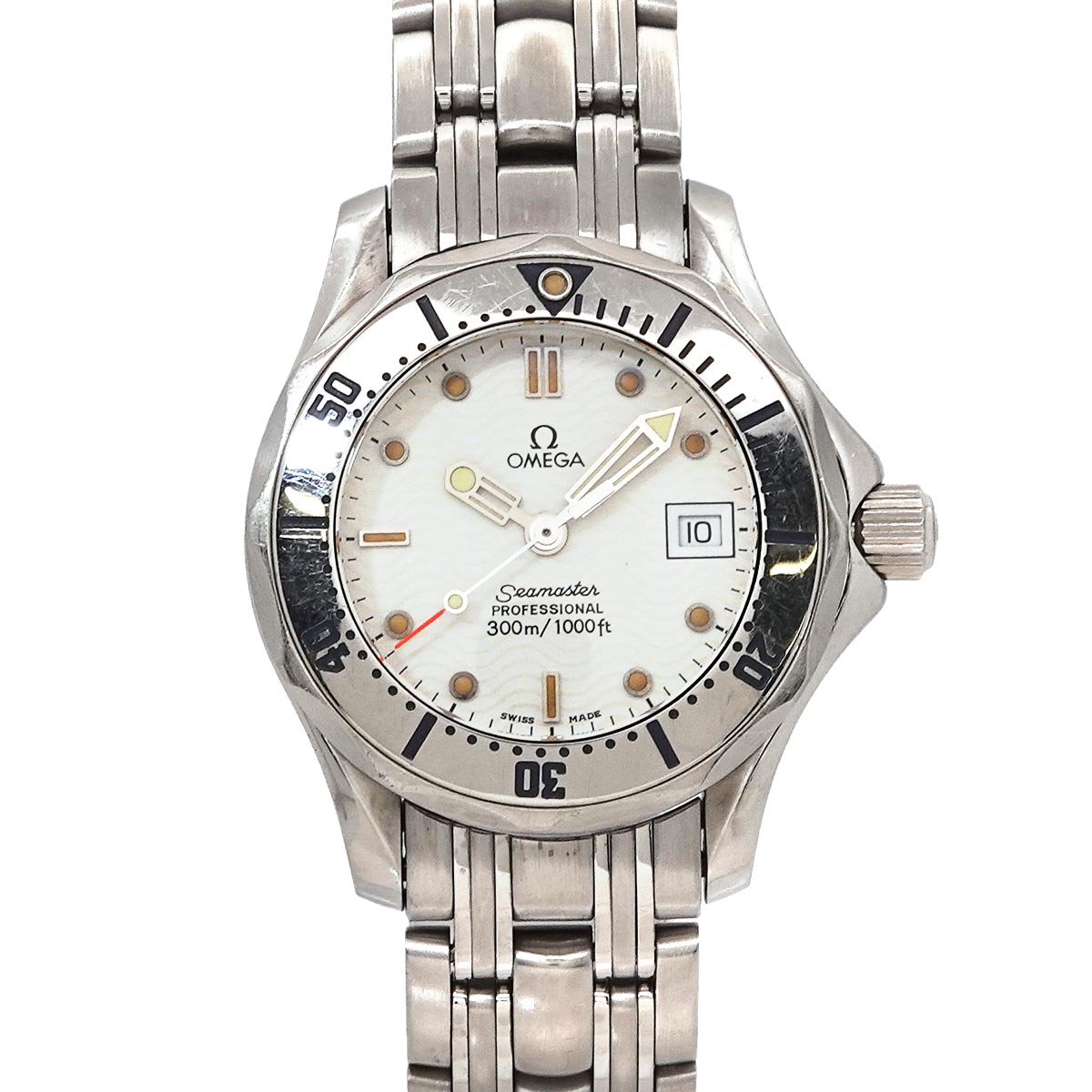 Seamaster Professional 2582 20 White Dial Quartz Mens Watch