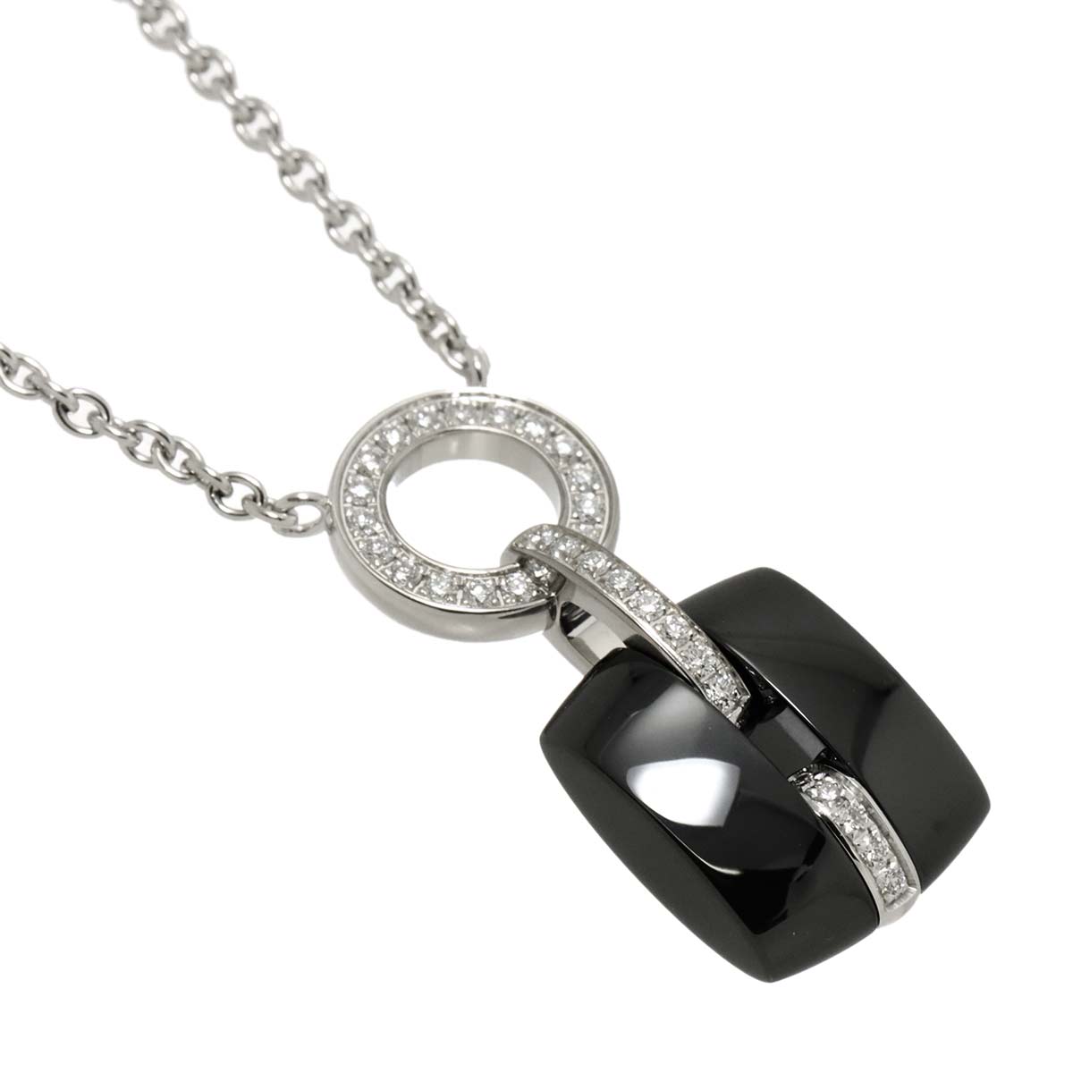 ULTRA Diamond Necklace Ceramic 18K White Gold 750