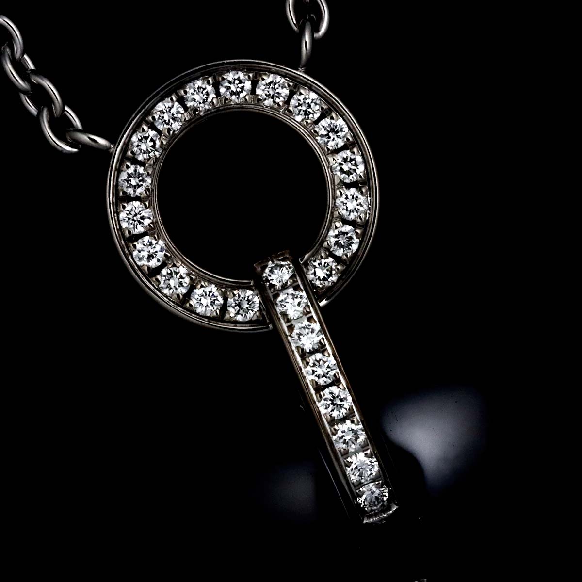 ULTRA Diamond Necklace Ceramic 18K White Gold 750