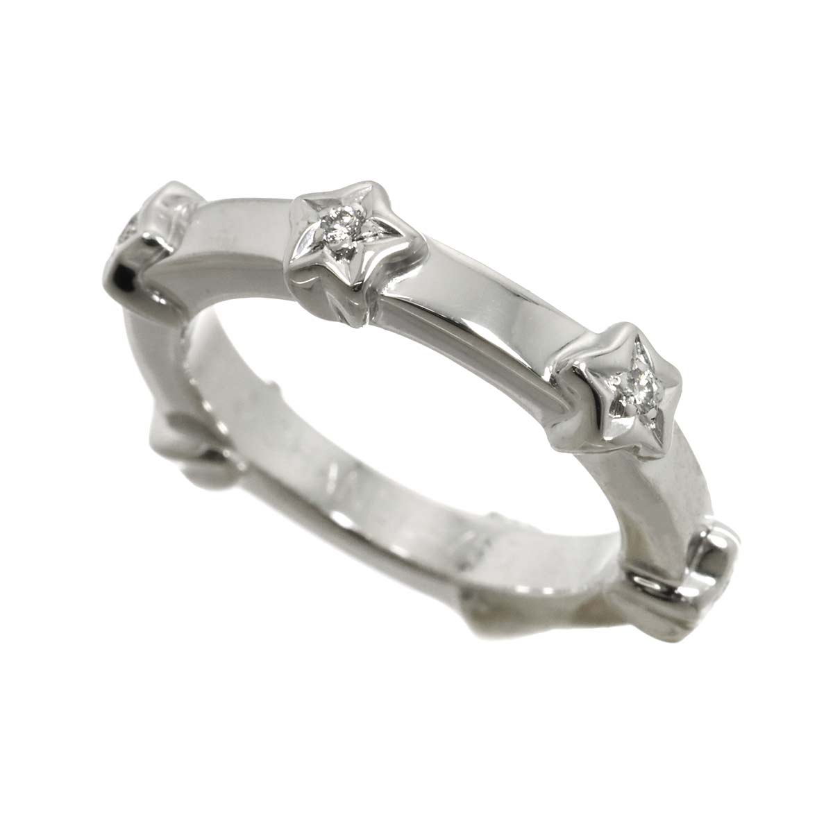 CHANEL Comet Diamond Ring 18K White Gold 750 size49 4.75-5(US)